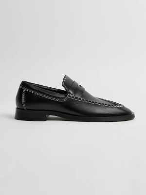 Miista loafersy skórzane Lucan czarny
