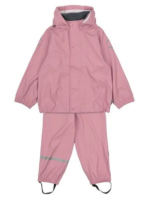 mikk-line 2-częściowy zestaw przeciwdeszczowy w kolorze szaroróżowym rozmiar: 140
