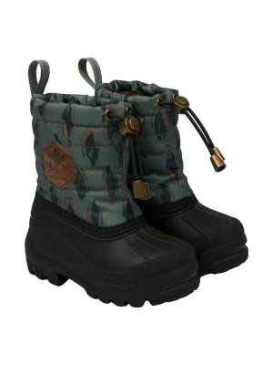 mikk-line Botki zimowe w kolorze ciemnozielono-czarnym rozmiar: 28