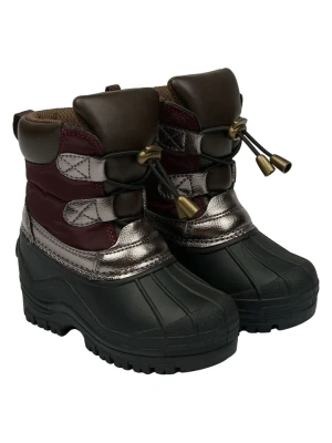 mikk-line Botki zimowe w kolorze czarno-czerwonym rozmiar: 23