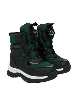 mikk-line Botki zimowe w kolorze czarno-zielonym rozmiar: 28