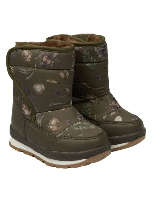 mikk-line Botki zimowe w kolorze khaki rozmiar: 34