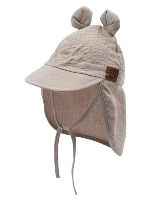 mikk-line Czapka w kolorze beżowym z osłoną karku rozmiar: 51 cm