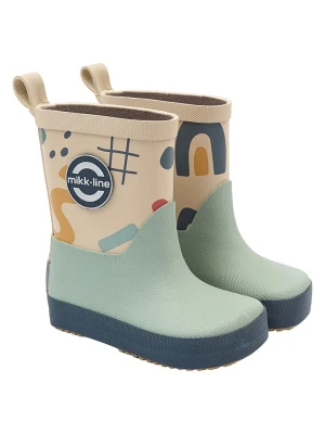 mikk-line Kalosze barefoot w kolorze beżowo-miętowym rozmiar: 33