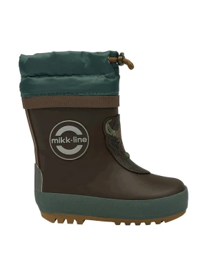 mikk-line Kalosze w kolorze ciemnobrązowo-morskim rozmiar: 22