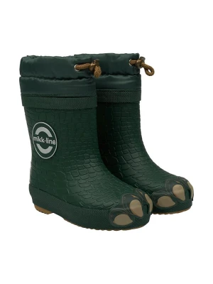 mikk-line Kalosze w kolorze ciemnozielonym rozmiar: 28