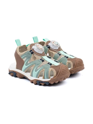 mikk-line Półsandały w kolorze beżowo-miętowo-jasnobrązowym rozmiar: 26