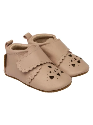 mikk-line Skórzane buty w kolorze beżowym do raczkowania rozmiar: 25 / 26