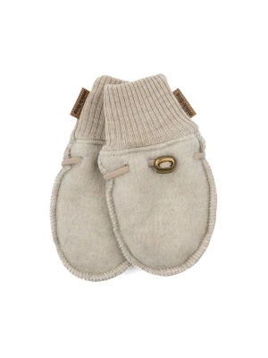 mikk-line Wełniane rękawiczki w kolorze beżowym rozmiar: 86/92