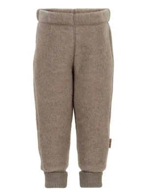 mikk-line Wełniane spodnie w kolorze jasnobrązowym rozmiar: 146