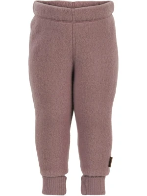 mikk-line Wełniane spodnie w kolorze szaroróżowym rozmiar: 140