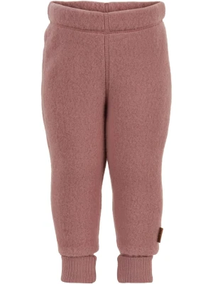 mikk-line Wełniane spodnie w kolorze szaroróżowym rozmiar: 74