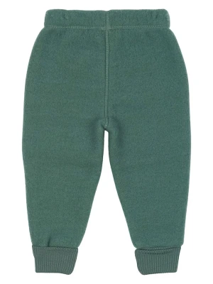 mikk-line Wełniane spodnie w kolorze zielonym rozmiar: 122