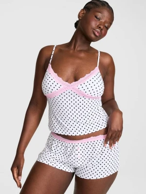 PINK Modalowe mikro szorty z koronką Victoria's Secret