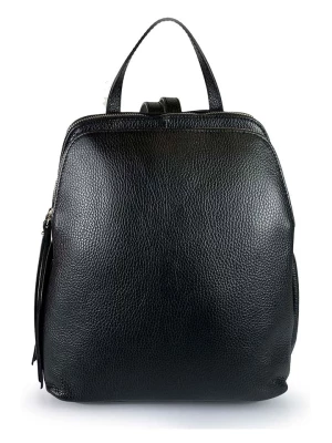 Mila Blu Skórzany plecak "Ravastrello" w kolorze czarnym - 26 x 30 x 13 cm rozmiar: onesize