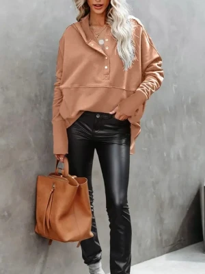 Milan Kiss Bluza w kolorze beżowym rozmiar: M