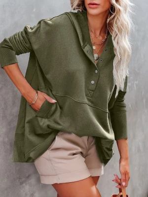 Milan Kiss Bluza w kolorze khaki rozmiar: S
