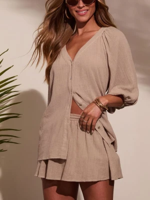 Milan Kiss Bluzka w kolorze beżowym rozmiar: S