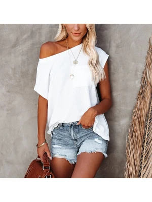 Milan Kiss Bluzka w kolorze białym rozmiar: M