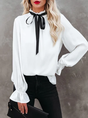 Milan Kiss Bluzka w kolorze białym rozmiar: M