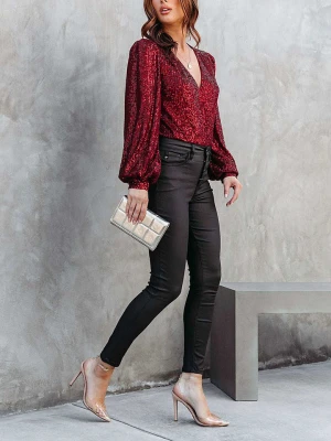 Milan Kiss Bluzka w kolorze bordowym rozmiar: XL