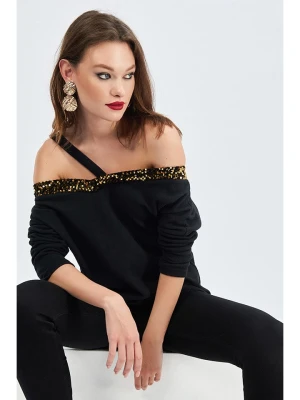Milan Kiss Bluzka w kolorze czarnym rozmiar: L