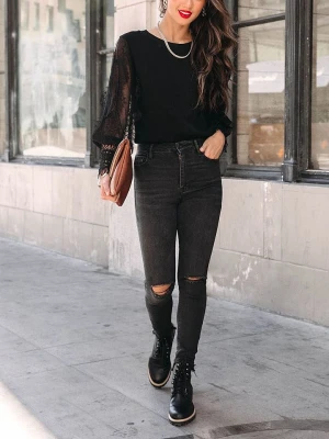 Milan Kiss Bluzka w kolorze czarnym rozmiar: XL