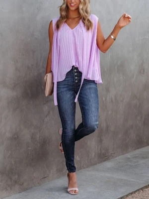 Milan Kiss Bluzka w kolorze fioletowym rozmiar: L