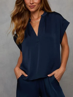 Milan Kiss Bluzka w kolorze granatowym rozmiar: S