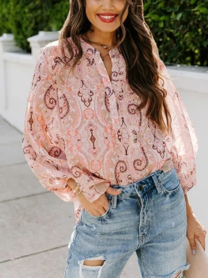 Milan Kiss Bluzka w kolorze jasnoróżowym rozmiar: M