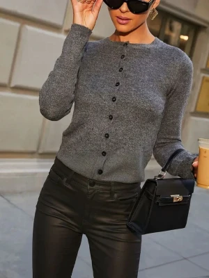 Milan Kiss Kardigan w kolorze antracytowym rozmiar: S