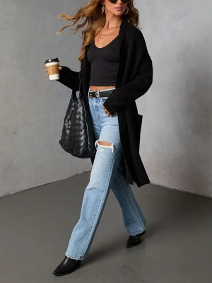 Milan Kiss Kardigan w kolorze czarnym rozmiar: S