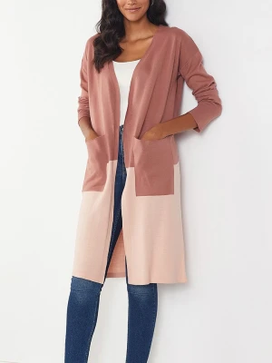 Milan Kiss Kardigan w kolorze jasnoróżowo-szaroróżowym rozmiar: XL