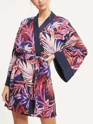 Milan Kiss Kimono w kolorze granatowo-jasnoróżowym rozmiar: XL