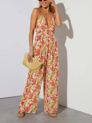 Milan Kiss Kombinezon w kolorze czerwono-kremowo-zielonym rozmiar: L