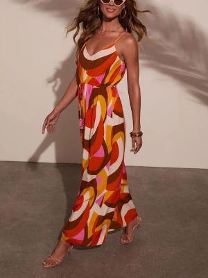 Milan Kiss Kombinezon w kolorze czerwonym ze wzorem rozmiar: S