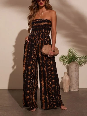 Milan Kiss Kombinezon w kolorze jasnobrązowo-czarnym rozmiar: S