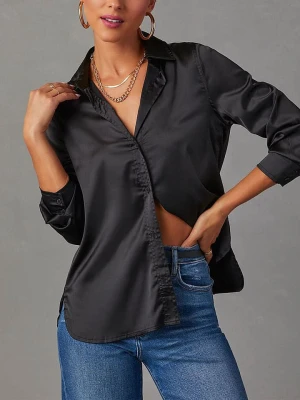 Milan Kiss Koszula w kolorze czarnym rozmiar: L