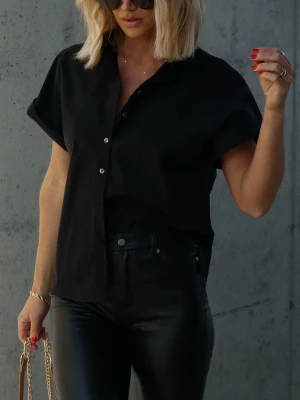 Milan Kiss Koszula w kolorze czarnym rozmiar: M