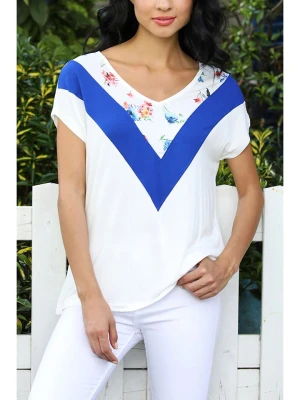 Milan Kiss Koszulka w kolorze biało-niebieskim rozmiar: S