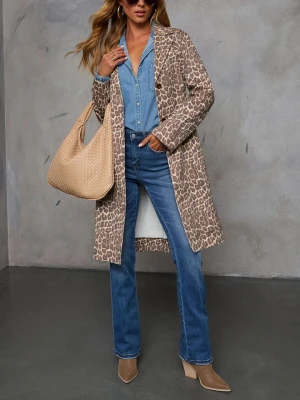 Milan Kiss Płaszcz przejściowy w kolorze jasnobrązowym rozmiar: L