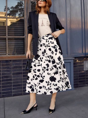 Milan Kiss Spódnica w kolorze biało-czarnym rozmiar: M