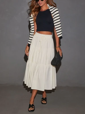 Milan Kiss Spódnica w kolorze kremowym rozmiar: L