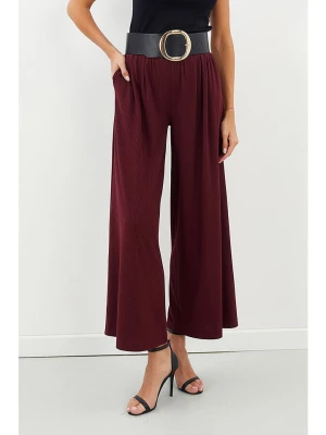 Milan Kiss Spodnie w kolorze burgundowym rozmiar: M