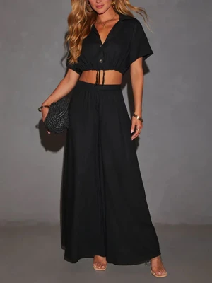 Milan Kiss Spodnie w kolorze czarnym rozmiar: XL