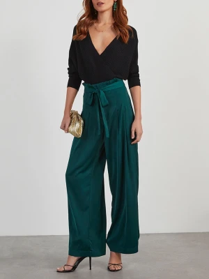 Milan Kiss Spodnie w kolorze zielonym rozmiar: XL