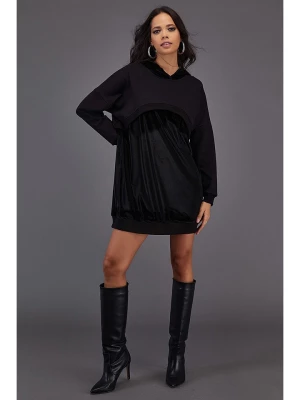 Milan Kiss Sukienka dresowa w kolorze czarnym rozmiar: M