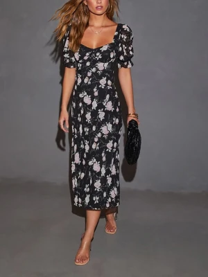 Milan Kiss Sukienka w kolorze biało-czarnym rozmiar: M