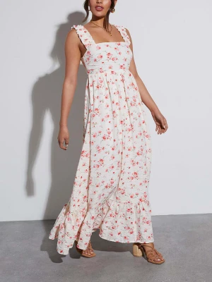 Milan Kiss Sukienka w kolorze biało-jasnoróżowym rozmiar: S