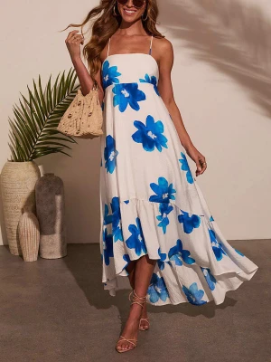 Milan Kiss Sukienka w kolorze biało-niebieskim rozmiar: S